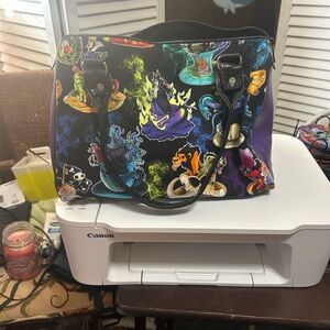 Colorful Women's Bag with Black Accents